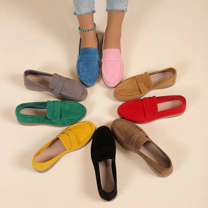 Women's Work Shoes - Comfortable Non-Slip Platform Flat Shoes Plus Size