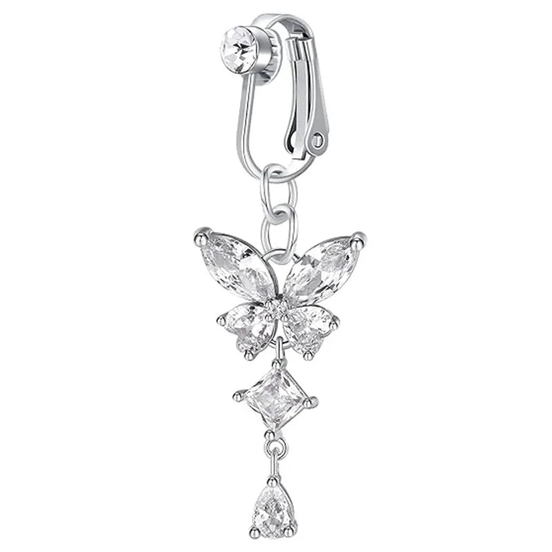 Clip-On Copper Belly Button Ring – Fake Navel Jewellery
