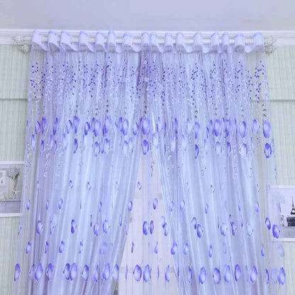 Beeinch Floral Tulle Curtains - Modern Sheer Window Panels for Living Room & Bedroom - Shello's Creative Boutique