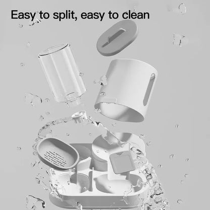 Dual-Purpose Pet Feeder & Water Dispenser - Large Capacity for Dogs & Cats