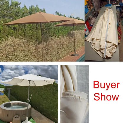 Replaceable Summer Parasol Top Cloth – Waterproof Anti-UV Canopy for 6 & 8 Rib Banana Umbrellas