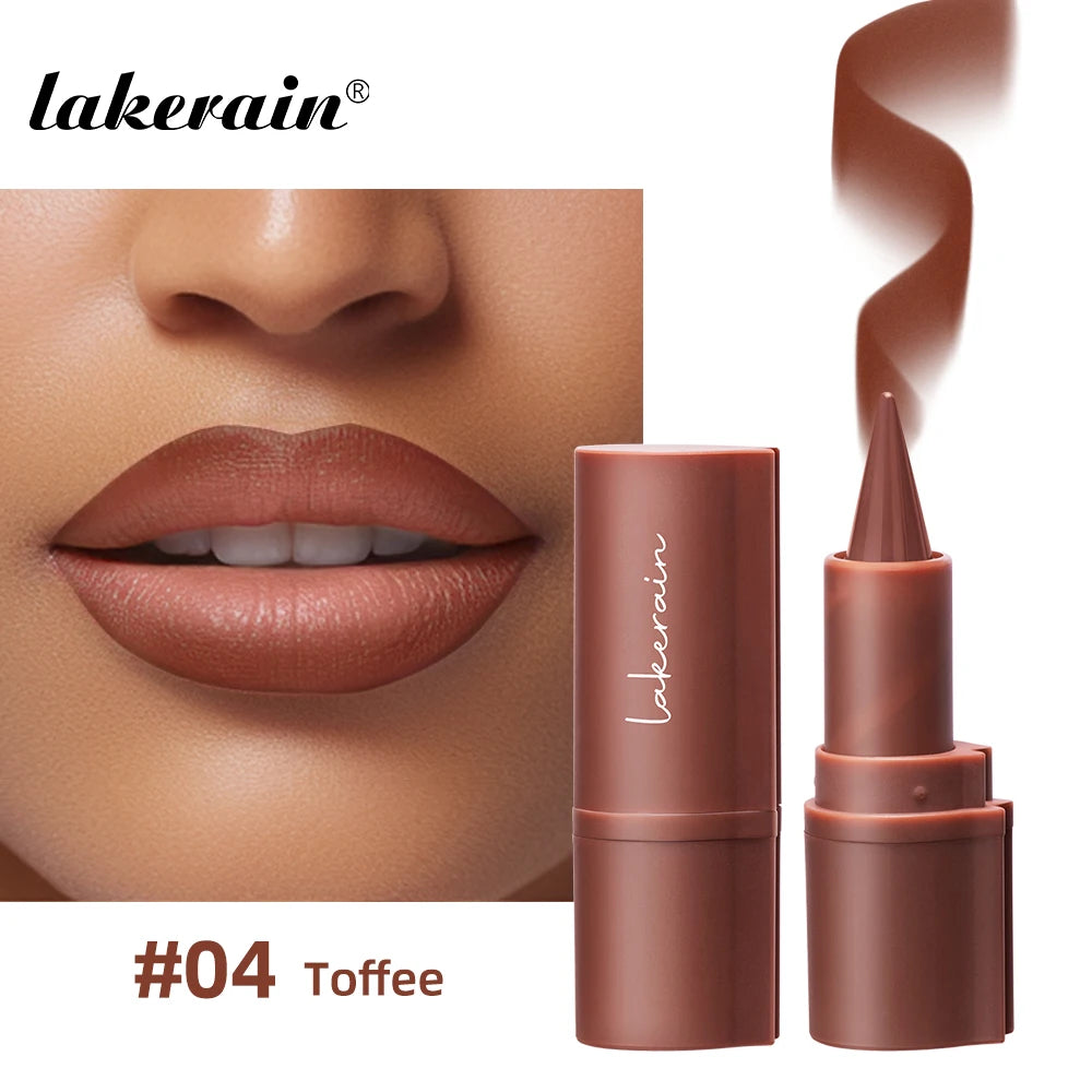 Lakerain Lip Liner Matte Black Brown Velvet Lipstick Waterproof Non Sticky Contouring Tint Lipliner Crayon Lip Makeup - Shello's Creative Boutique