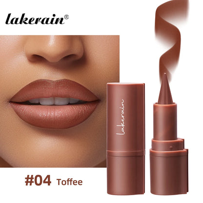 Lakerain Lip Liner Matte Black Brown Velvet Lipstick Waterproof Non Sticky Contouring Tint Lipliner Crayon Lip Makeup - Shello's Creative Boutique