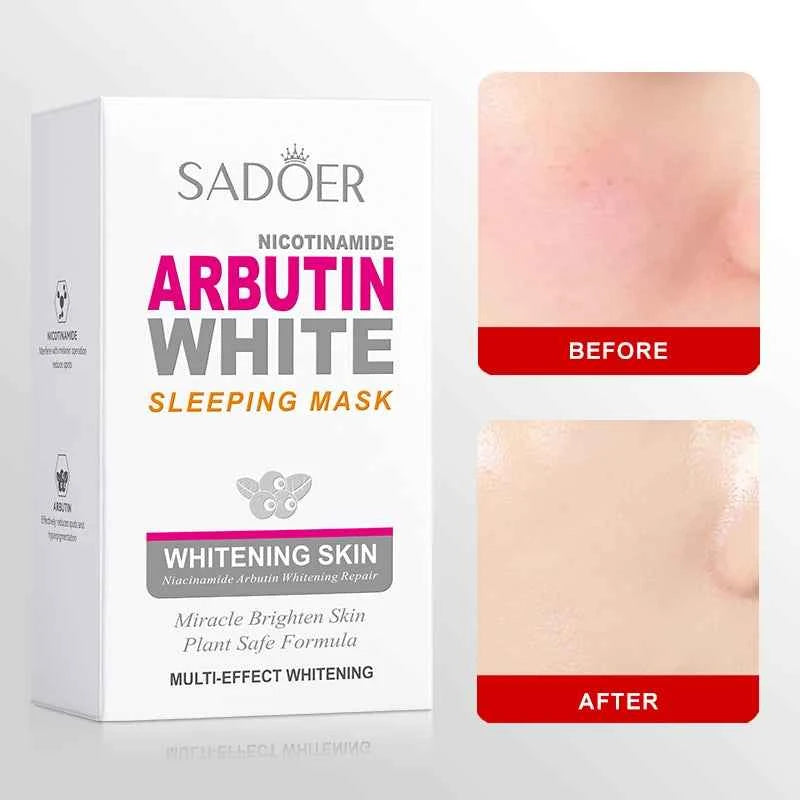 20pcs/box SADOER Sleeping Facial Masks Face Moisturizing Hydrating Anti-aging Whitening Anti Wrinkles Face Mask Facial Skin Care