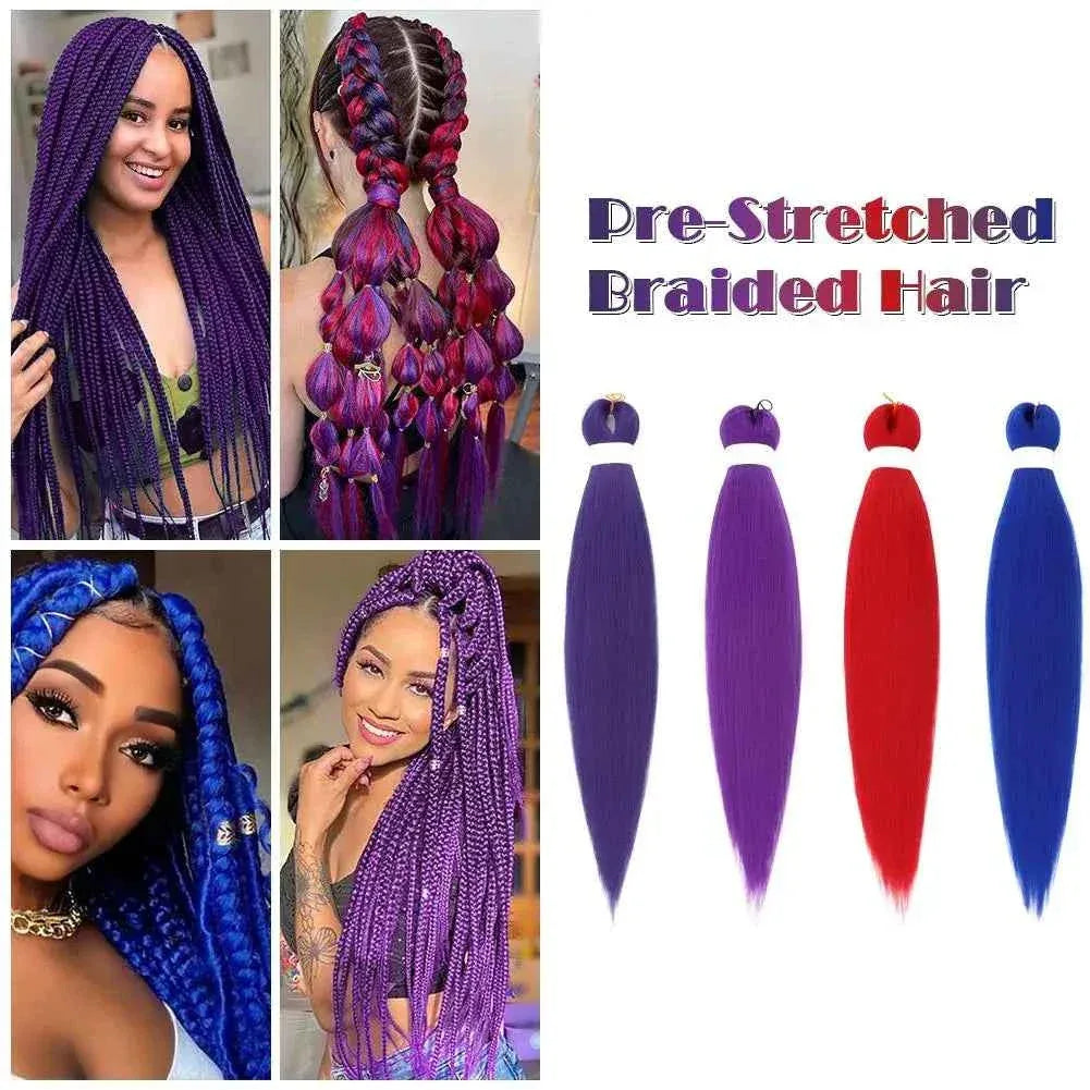 Pre-Stretched Braiding Hair 26" - Jumbo Braids Synthetic Hair for Crochet & Box Braids - Shello's Creative Boutique