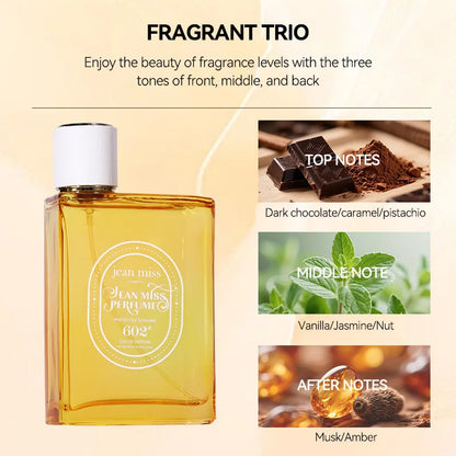 Women Perfume Long-lasting Fresh Caramel Vanilla - 10H Naturally Refreshing Romantic Encounter Gourmand Sweet EDP Spray - Shello's Creative Boutique