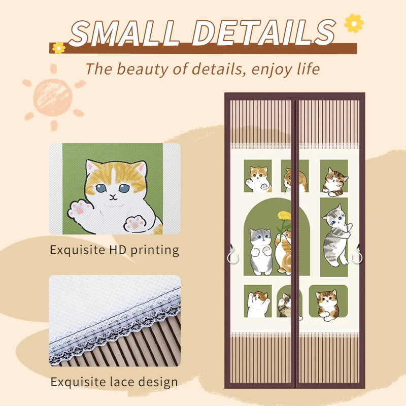 Magnetic Screen Door Curtain - Self-Adhesive Hands-Free Mesh with Fresh Air Ventilation - Shello's Creative Boutique