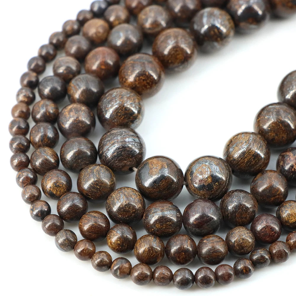 Natural Stone Beads for Jewellery Making – Blue Tiger Eye, Amethyst & Rose Quartz | 4/6/8/10mm