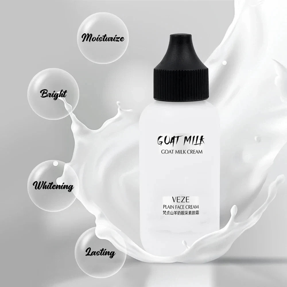 50ml Goat Milk Liquid Foundation Matte Concealer Waterproof Oil-control Cover Dark Circles Brighten Natural Cosmetics Makeup - Shello's Creative Boutique
