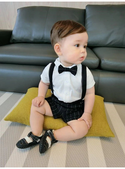 Kids Boys Clothing Sets Baby Tee Shirt + Overalls Pants Infant Toddler Children Wears T-shirt + Shorts Outfits Suits 1-4 Years Shello's Creative Boutique