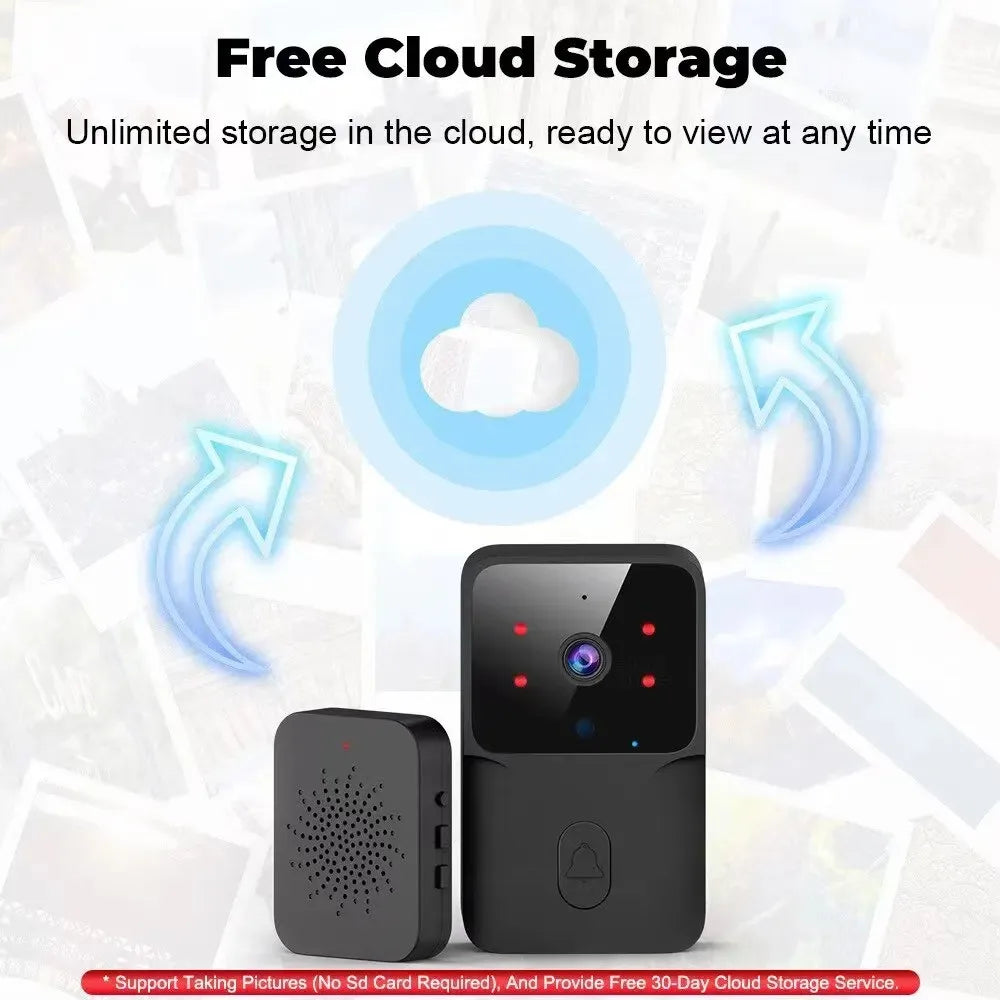 Wireless WiFi Video Doorbell Camera Bundle with HD Outdoor IR & Video Intercom