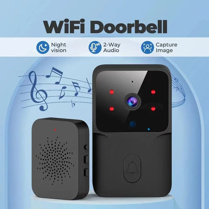 WiFi Video Doorbell with Two-Way Intercom, IR Night Vision & Smart Home Security