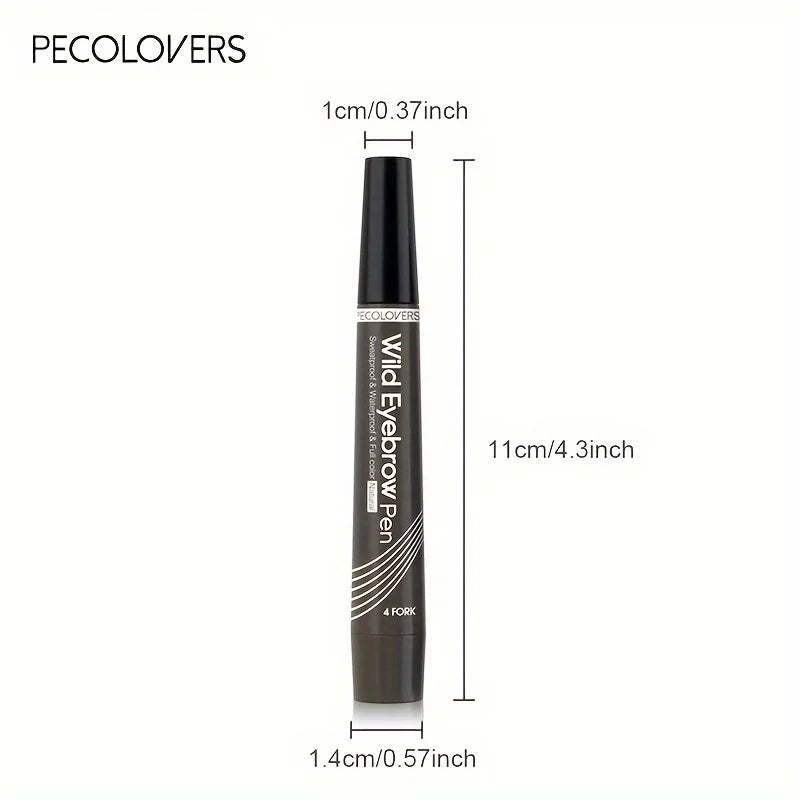 6 Colors 1pc Eyebrow Pen Waterproof 4 Split Tip Eyebrows Pen Eyebrow Tattoo Pen Waterproof Liquid Black Eyebrow Makeup Pencil - Shello's Creative Boutique