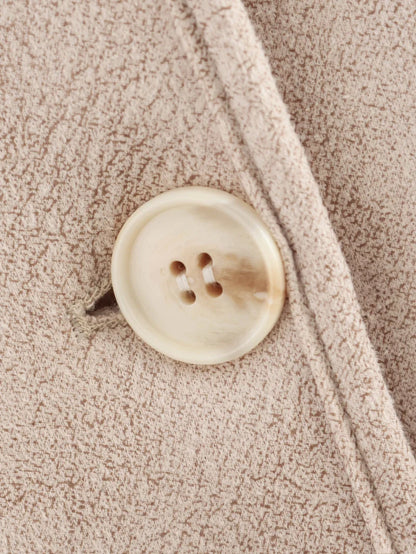 Women's Oversized Winter Jacket - Double-Sided Collar Warm Long Sleeve Coat