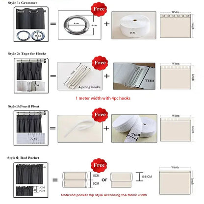 European Palace Luxury Curtains - Velvet Drapes for High Windows