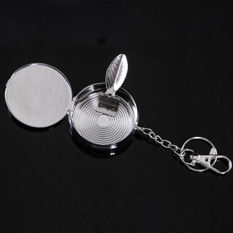 Mini Portable Stainless Steel Ashtray With Lid – Pocket & Car Ashtray for Travel