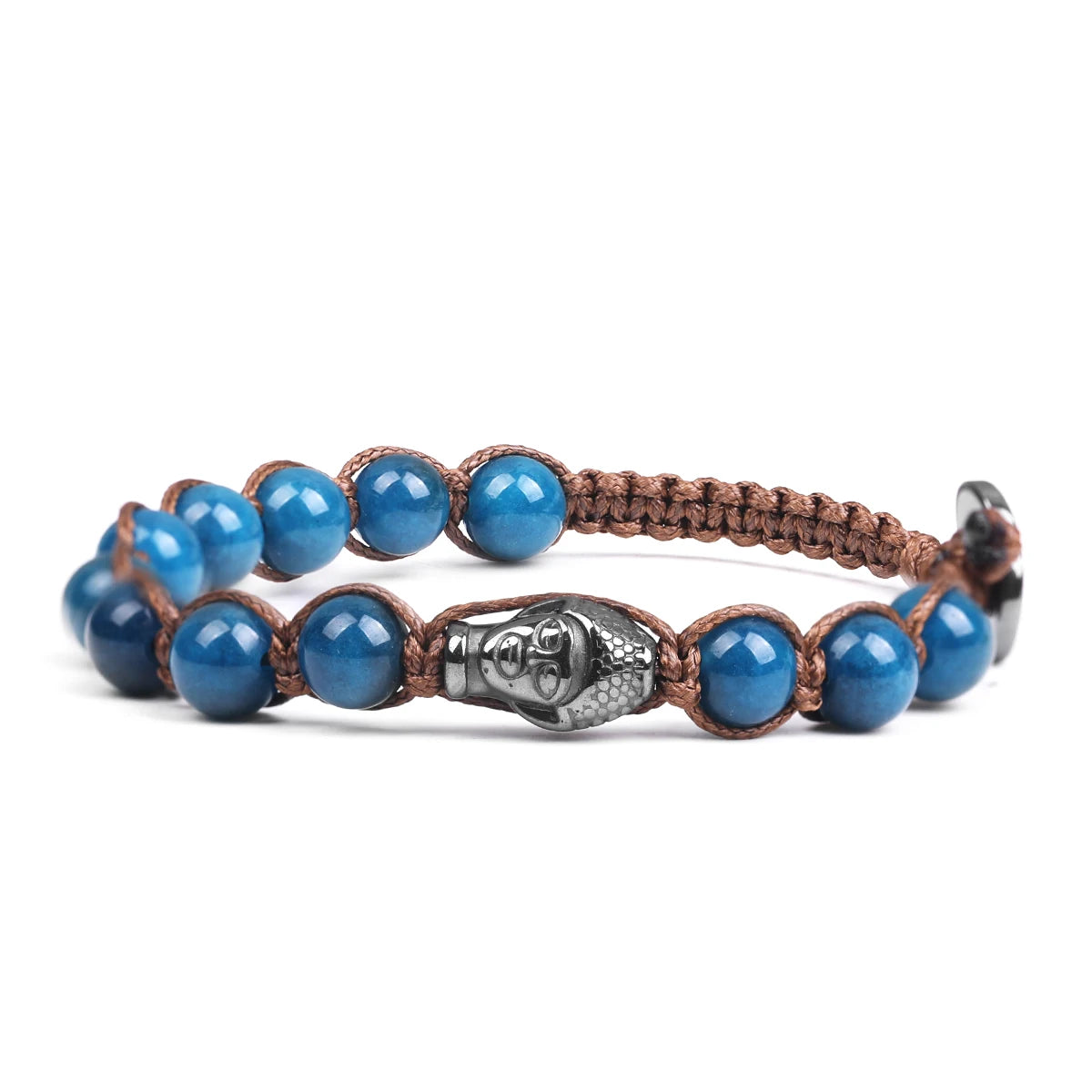 Bracelet Tibetan Buddhism Natural Stone 8mm Beads Red Sandalwood Rosary Healing Meditation Lucky Prayer Bracelet Men Women