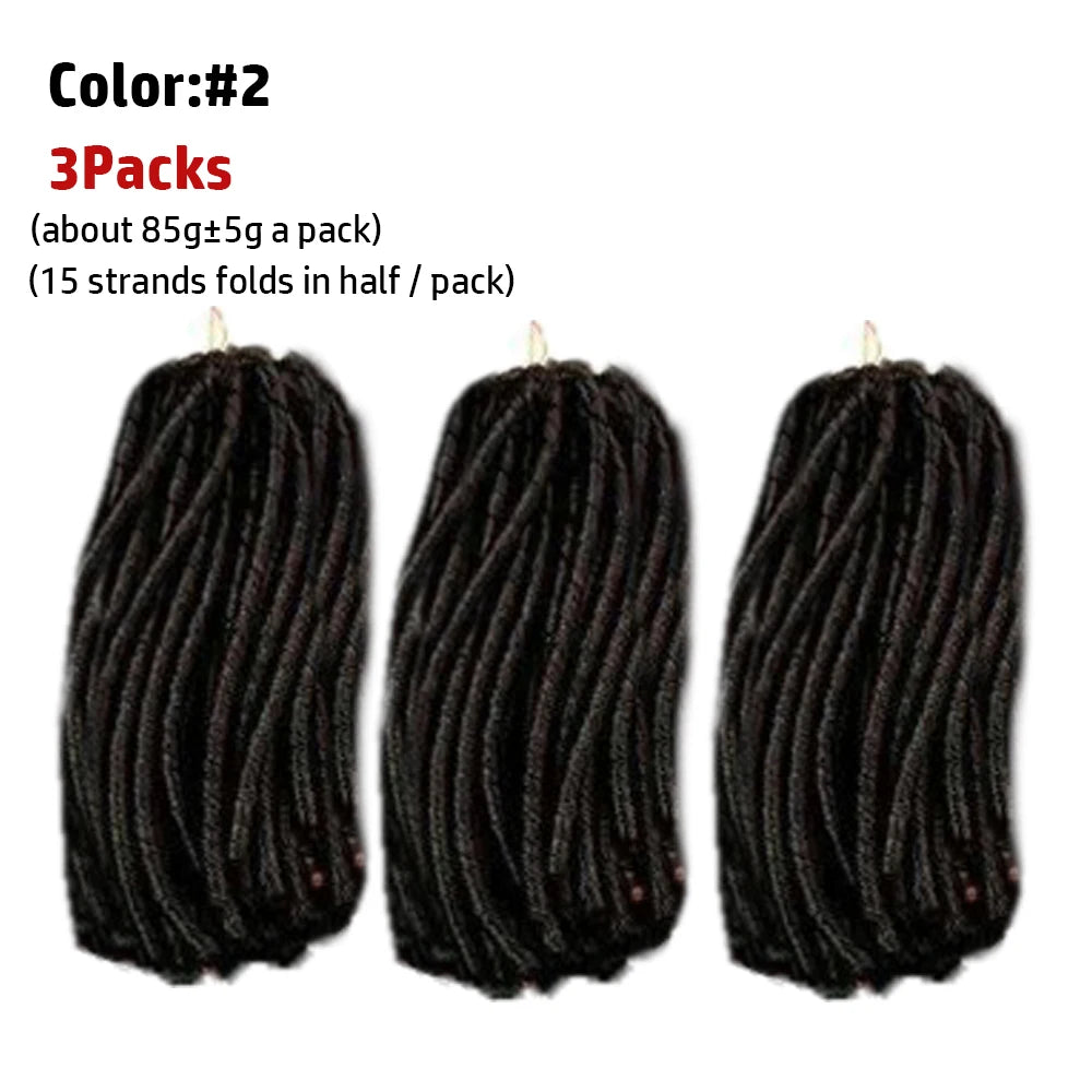 Afro Locs Synthetic Braiding Hair 14-15 Inch - 15 Strands Soft Crochet Locs - Shello's Creative Boutique