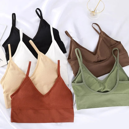 ZXYOUPING Kit 4 Seamless Bra Set – Sexy Beautiful Back Cotton-Blend Wireless