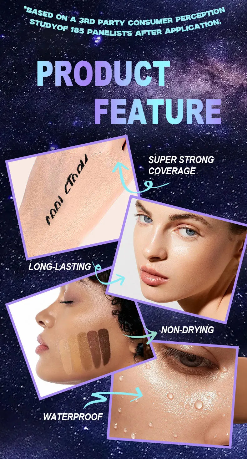 10 Color Lasting Face Foundation Cream Oil-Control Matte BB Cream Liquid Full Coverage Waterproof Hydrating Brighten Concealer - Shello's Creative Boutique