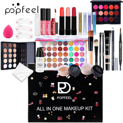 Professional Makeup Set Full Makeup Kit Eye Shadow Blush Foundation Face Powder Makeup Case Korean Cosmetic Christmas Gifts - Shello's Creative Boutique