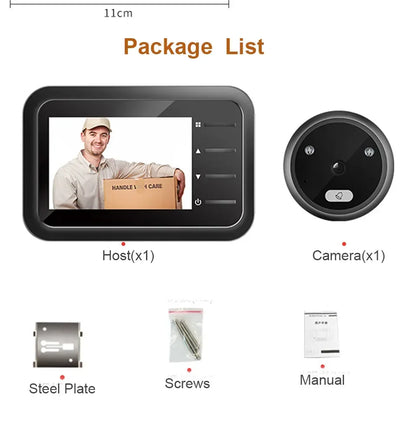 2.4 Inch Video Peephole Doorbell Camera with Night Vision