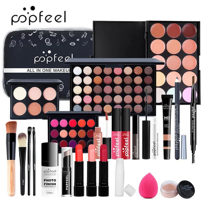 POPFEEL All In One Makeup Kit  for Women Full Kit Set, All in One Makeup Sets Include Eyebrow Eyeliner Eyeshadow - Shello's Creative Boutique