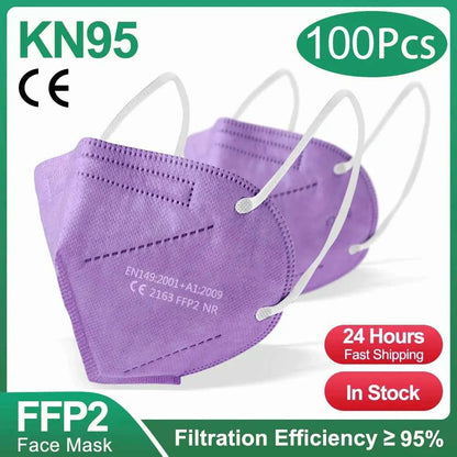 10-200Pcs KN95 CE FFP2 face Masks Approved 5 Layers Filter Protective Health Care Mouth Mask FFP2  Reuseable Mouth KN95 ffp2Mask