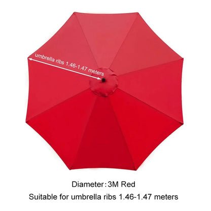 Parasol Replacement Cloth – Waterproof Anti-UV Canopy for 6 & 8 Rib Banana Parasols