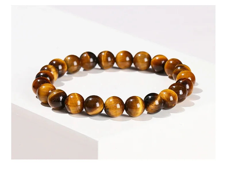 Yellow Tiger Eye & Glass Jewellery Making Beads – DIY Bracelet & Necklace Supplies
