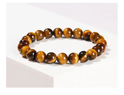 Yellow Tiger Eye & Glass Jewellery Making Beads – DIY Bracelet & Necklace Supplies