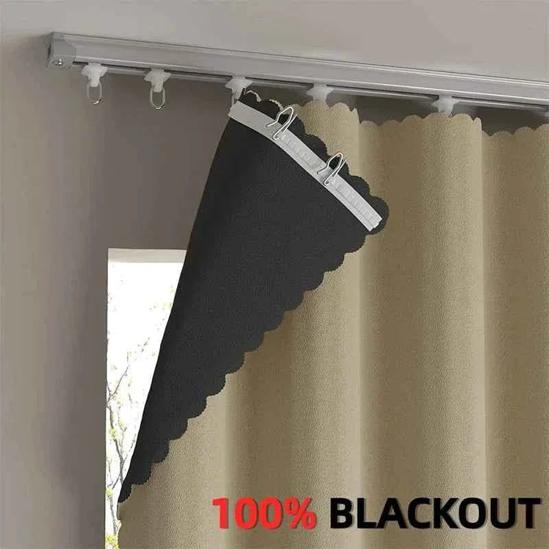 High Shading Blackout Curtains - Bedroom & Living Room Privacy Drapes with Hooks - Shello's Creative Boutique
