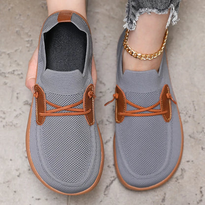 Women's Wide Footed Barefoot Sneakers - Minimalist Mesh Zero Drop Shoes - Shello's Creative Boutique