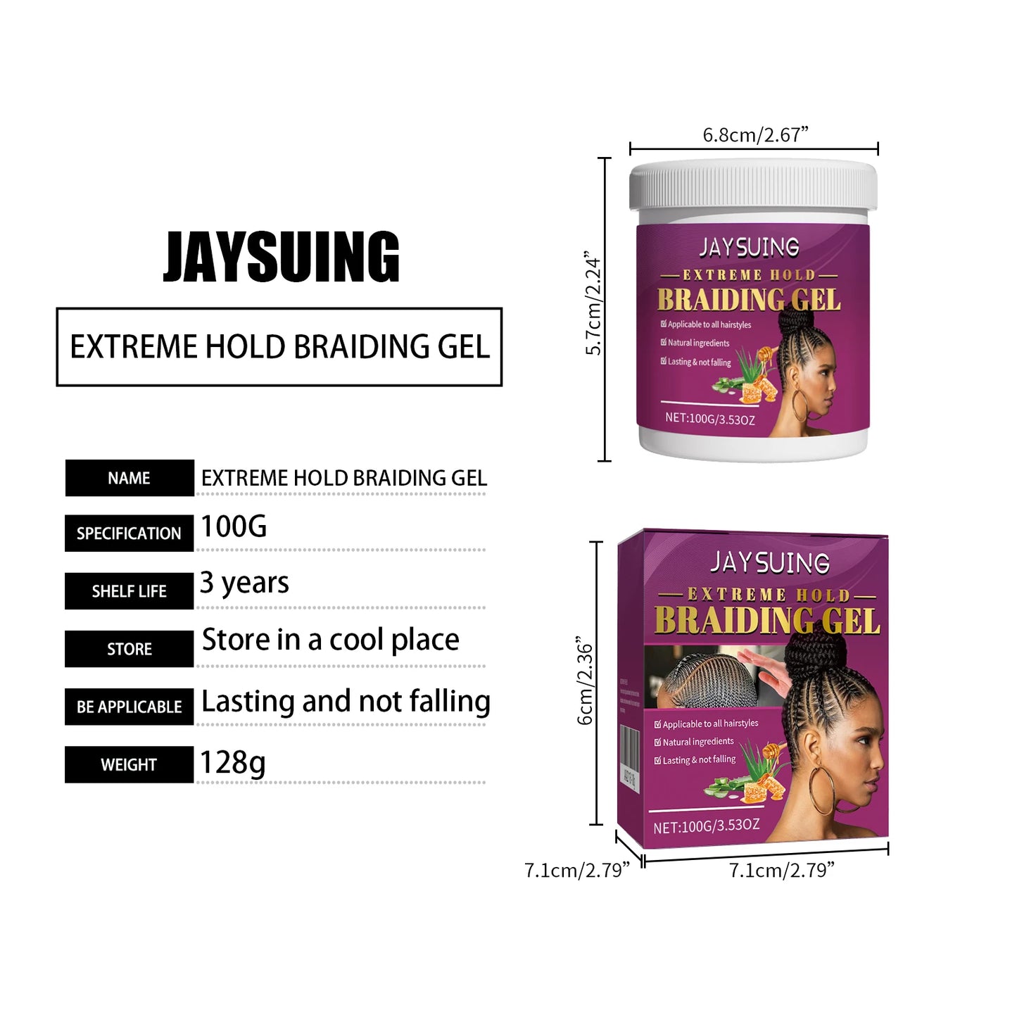 Dreadlock Styling Gel Strong Hold Frizz Dreadlock Damage Prevention & Moisturizing Styling Wax with Shine All Hair Types - Shello's Creative Boutique