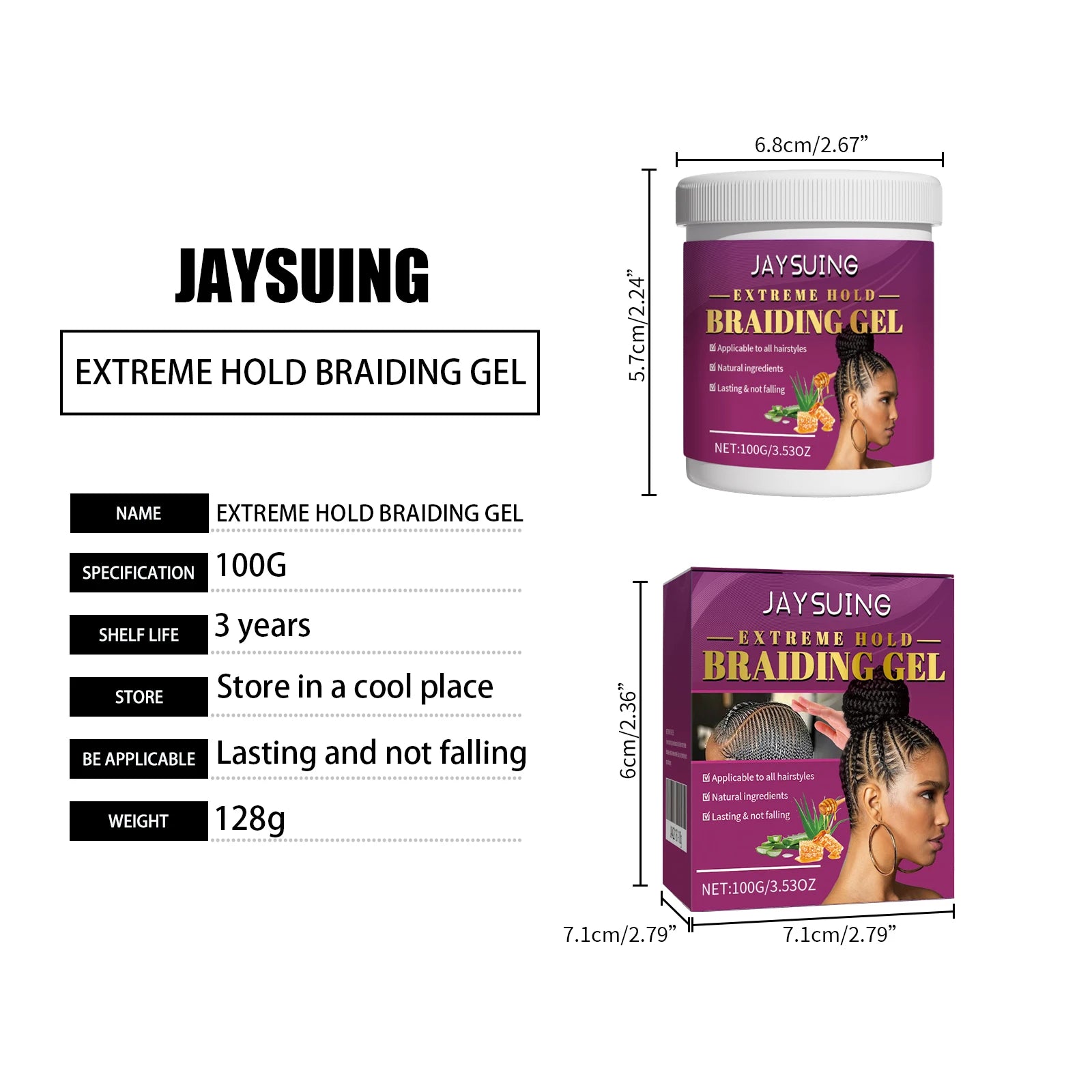 Dreadlock Styling Gel Strong Hold Frizz Dreadlock Damage Prevention & Moisturizing Styling Wax with Shine All Hair Types - Shello's Creative Boutique