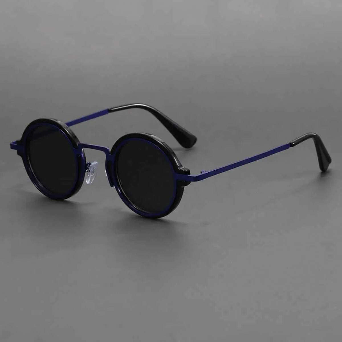 Retro Handmade Small Round Sunglasses Sun Protection Eye Protection UV Protection Men and Women Sunglasses