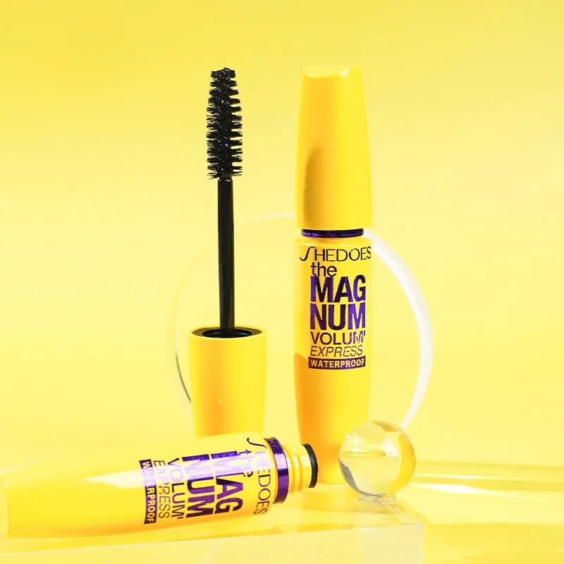 4D Black Mascara Thickening, Lengthening, Curling, Waterproof Liquid Fiber Mascara - Shello's Creative Boutique