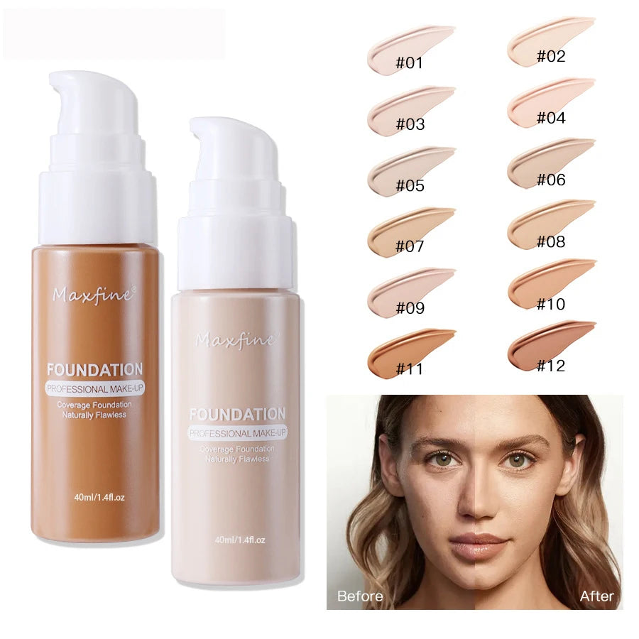 Liquid Foundation – 12 Numbered Options