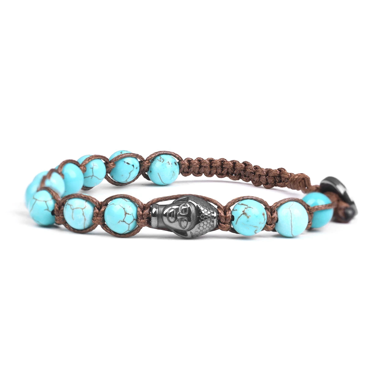 Bracelet Tibetan Buddhism Natural Stone 8mm Beads Red Sandalwood Rosary Healing Meditation Lucky Prayer Bracelet Men Women