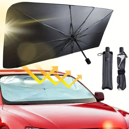 Foldable Car Windshield Sunshade Parasol – Heat Insulation Front Sun Shade for Summer