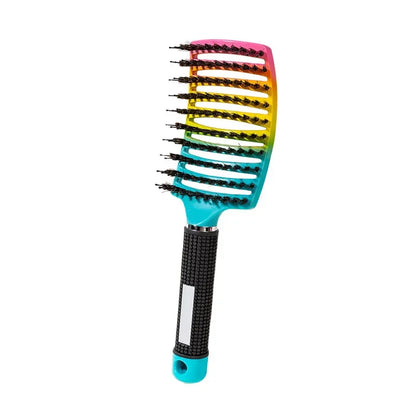 Detangling Hair Brush - Bristle & Nylon Scalp Massage Comb for Wet Curly Hair