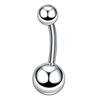 Stainless Steel Cubic Zirconia Drop Navel Ring