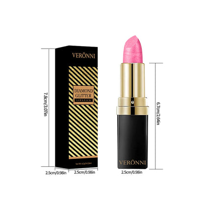 High Pigmented Shiny Lipstick,Stain Resistant,Long-Lasting,Glossy Waterproof Lipstick Shimmering Makeup Valentine'S Day Gift - Shello's Creative Boutique