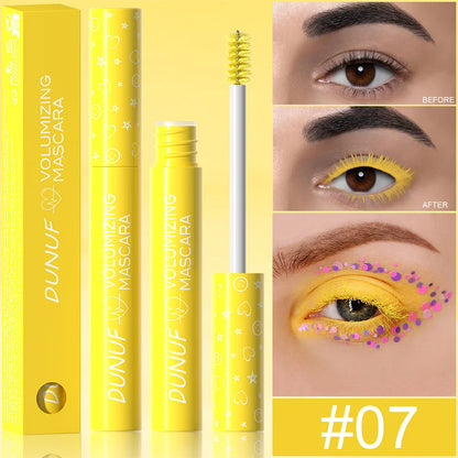 Colorful Curling Mascara Waterproof Fast Drying Eyelashes Extension Multicolor Lashes Makeup Lasting Waterproof White Mascara - Shello's Creative Boutique