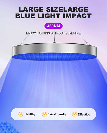 50W Tanning Lamp for Home Whole Body 250 PCS Blue light 460nm Tanning Solarium for Antique Bronze Skin with Eye Mask