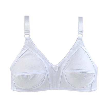 KING'S FAITH 2024 New Arrival Wireless Push-Up Bra – Cotton Thin Brassiere for Women, Big Size 46CD–48C