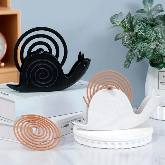 Mosquito Coil Holder & Ash Tray – Snail Shape Fireproof Rack