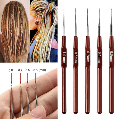 New Dreadlock Crochet Hook for Dreadlock Tool for Braid - Needles 0.5mm-1.0mm For Christmas gift
