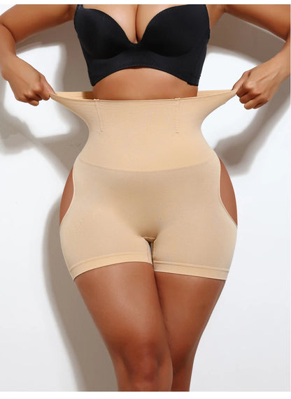 High Waist Shapewear Shorts - Butt Lifter Control Panty