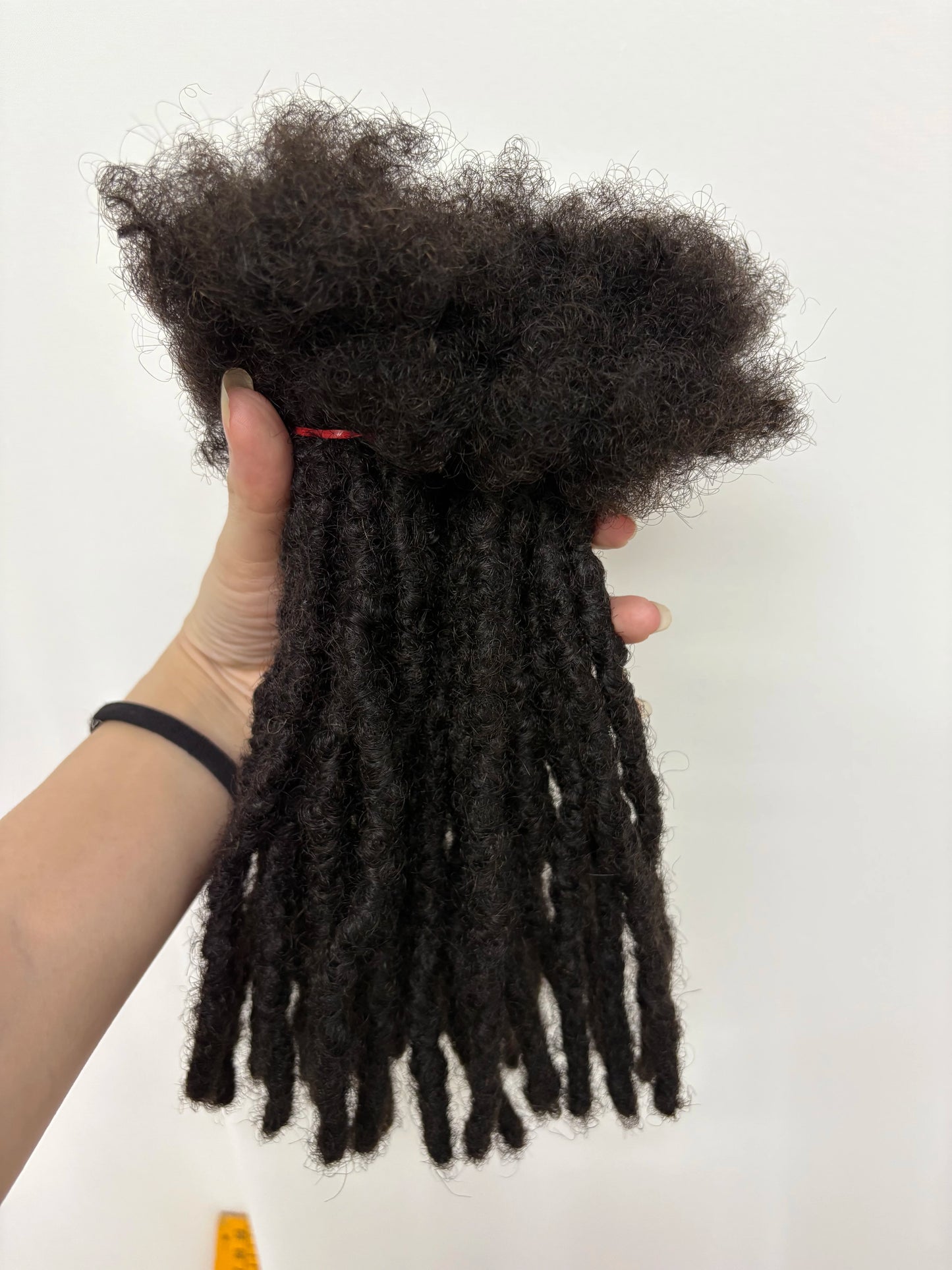 Loc Extension Human Hair 0.6cm Width 8inch 50 Strands Handmade Dreadlock Inter Extension Human Hair for Women/Men/Kids - Shello's Creative Boutique